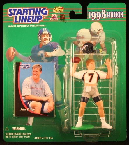 John Elway 1990 - Hasbro / Kenner (Sports) action figure collectible [Barcode 076281715599] - Main Image 1
