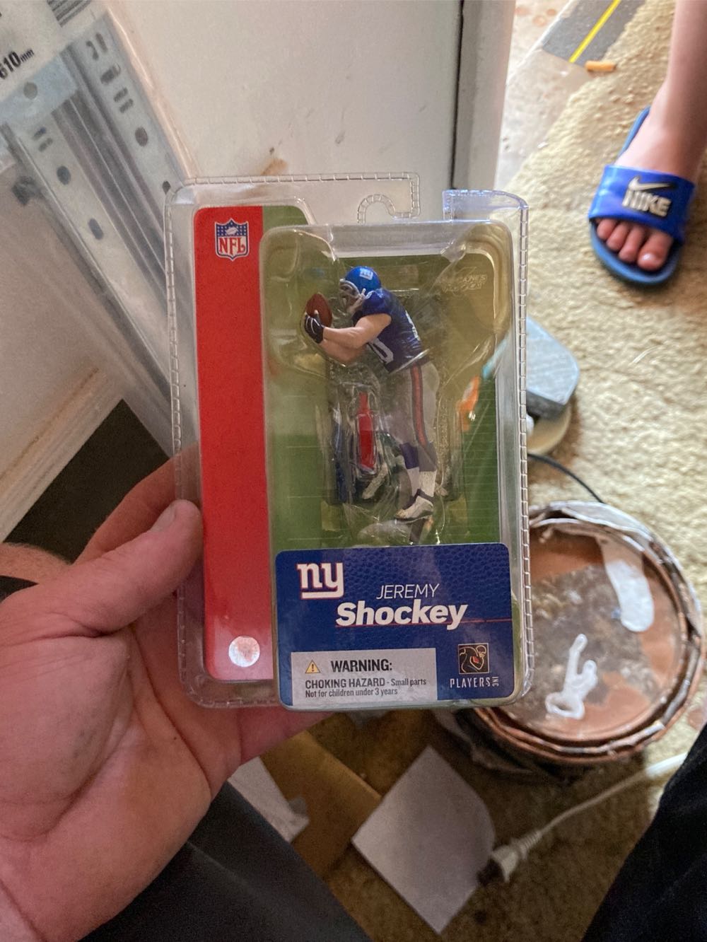 Sealed Mcfarlane Nfl Football 3” Jeremy Shockey Giants - McFarlane’s Sportspicks (NFL 3-Inch) action figure collectible [Barcode 787926761573] - Main Image 3