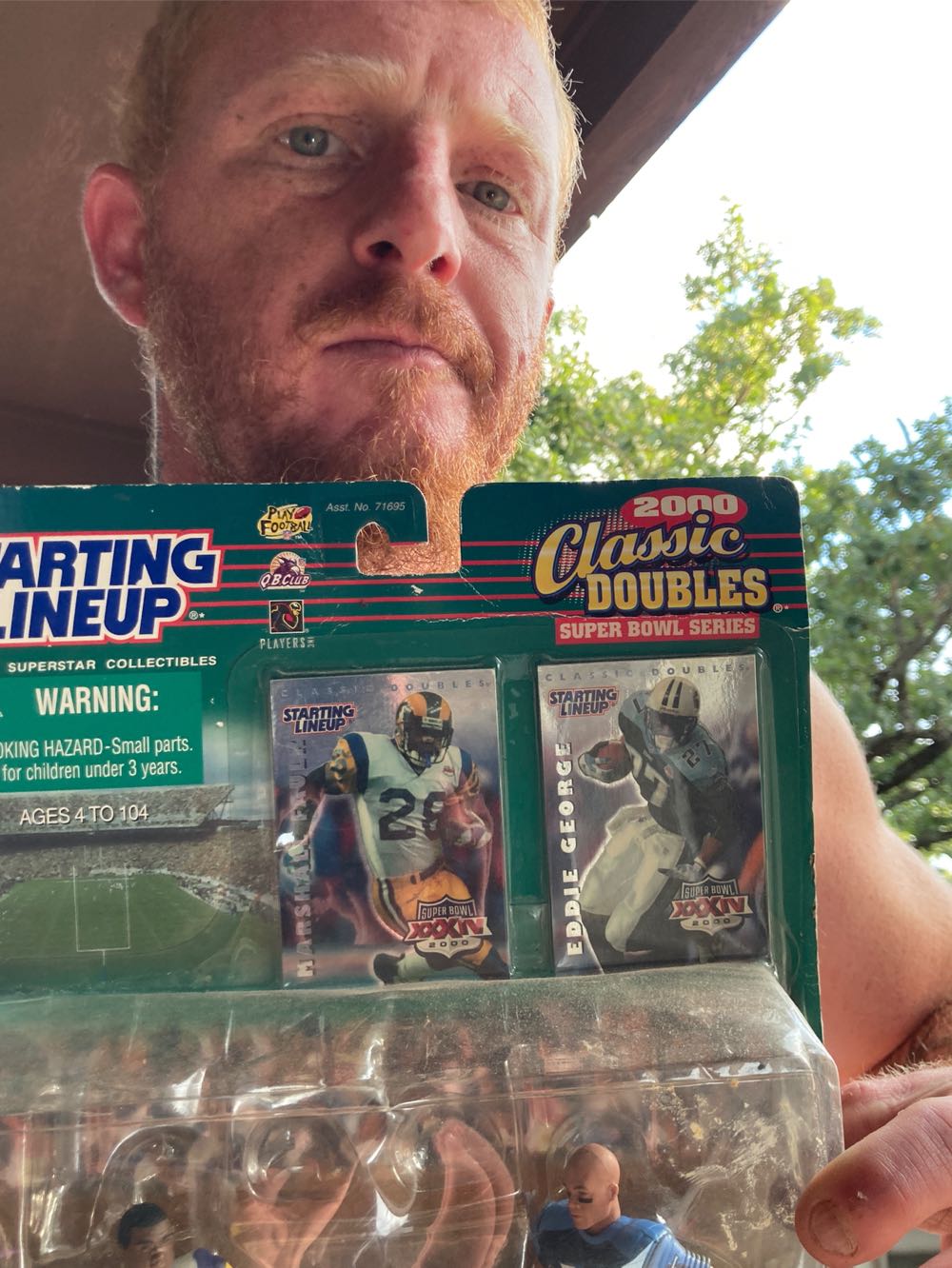 Nfl Starting Lineup Classic Doubles Marshall Faulk - Hasbro action figure collectible [Barcode 076930730898] - Main Image 4