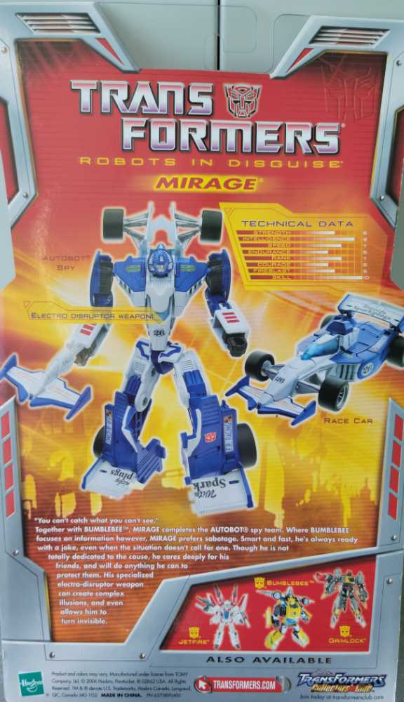 Mirage 1st Carded - Hasbro (Classics) action figure collectible - Main Image 3