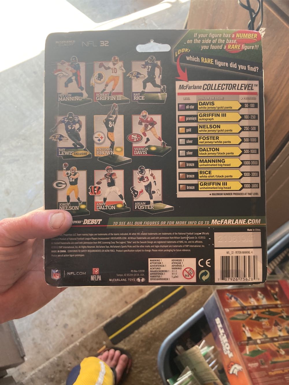 Mcfarlane Toys Nfl Series 32 Peyton Manning-denver Broncos Action Figure  action figure collectible [Barcode 787926756289] - Main Image 2