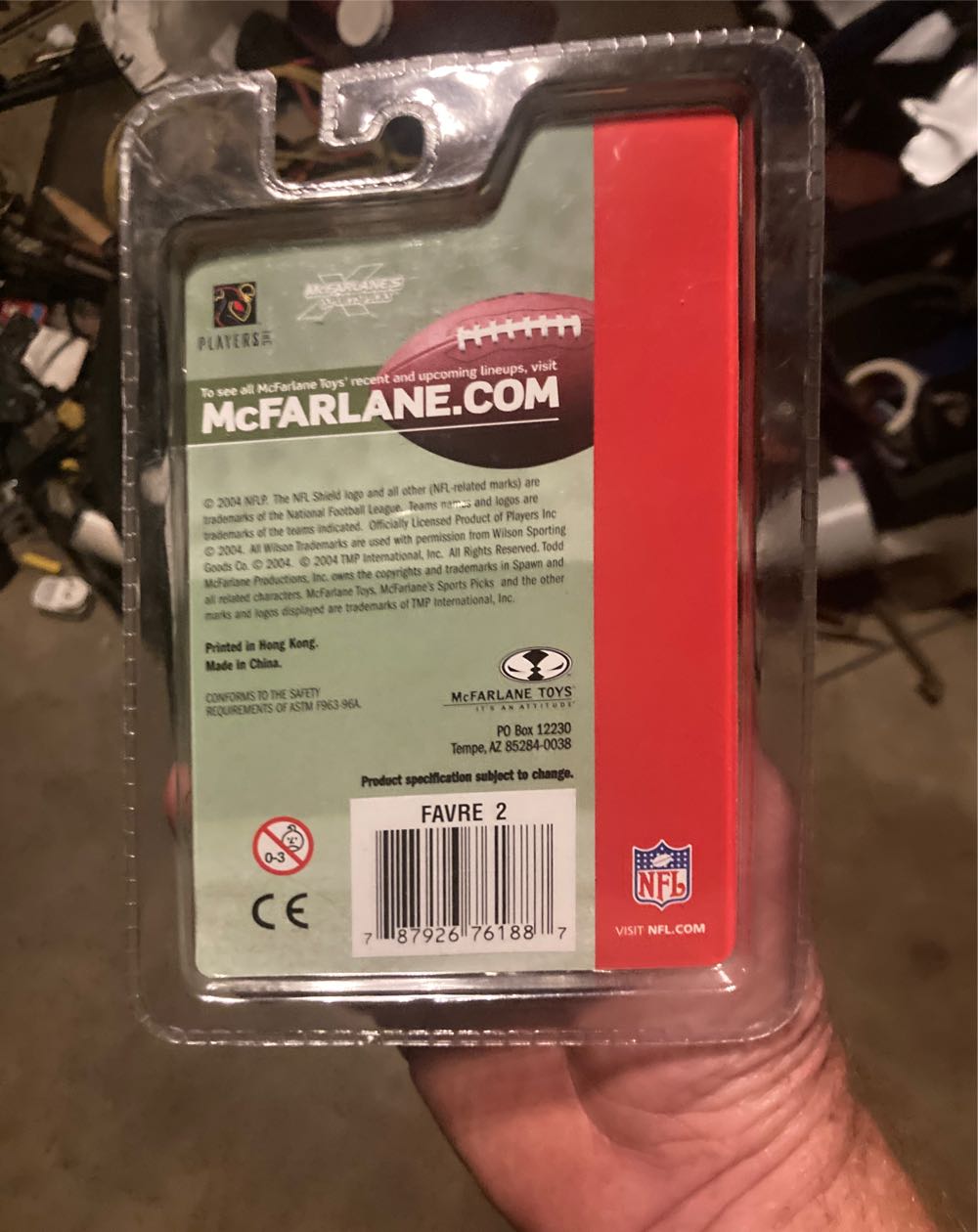 Brett Favre Mcfarlane Action Figure 3.5” Green Bay Packers New Nfl - McFarlane action figure collectible [Barcode 787926761887] - Main Image 2