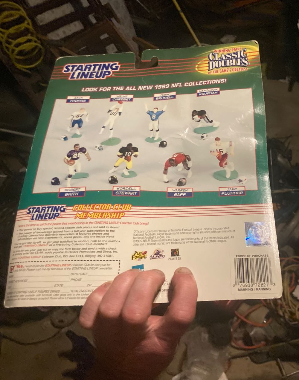 Starting Lineup Peyton Colts & Archie Manning Saints - Hasbro action figure collectible [Barcode 076930722213] - Main Image 3