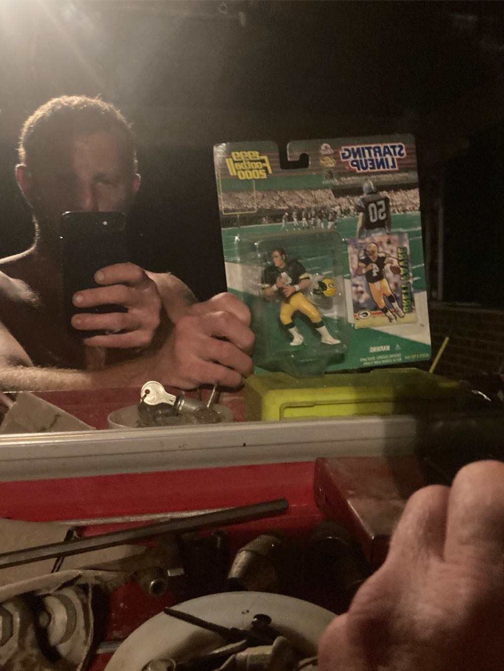 Starting Lineup Brett Favre Green Bay Packers 2000 Nfl Action Figure & Exclusive Nfl Collector Trading Card  action figure collectible [Barcode 076930721674] - Main Image 2