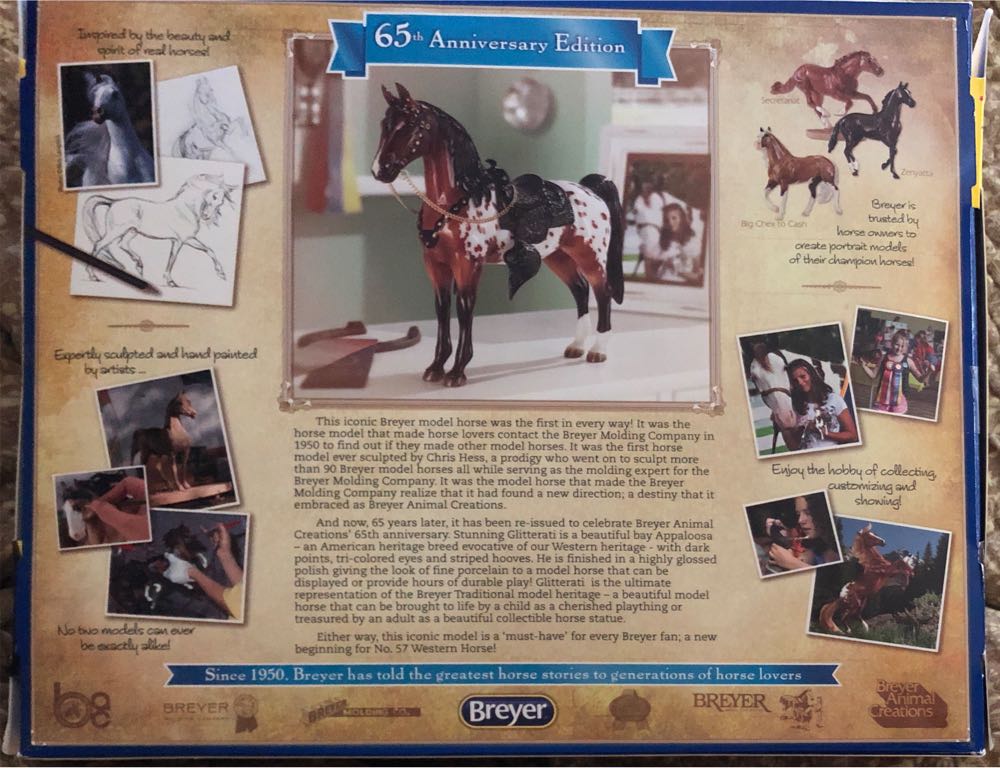 Glitterati Breyer 65th Anniversary Model Limited Edition Toy - Breyer Animal Creations action figure collectible [Barcode 019756017354] - Main Image 3
