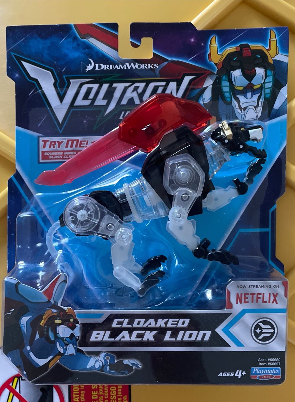 Voltron Legendary Defender Cloaked Black Lion  action figure collectible [Barcode 043377666974] - Main Image 1