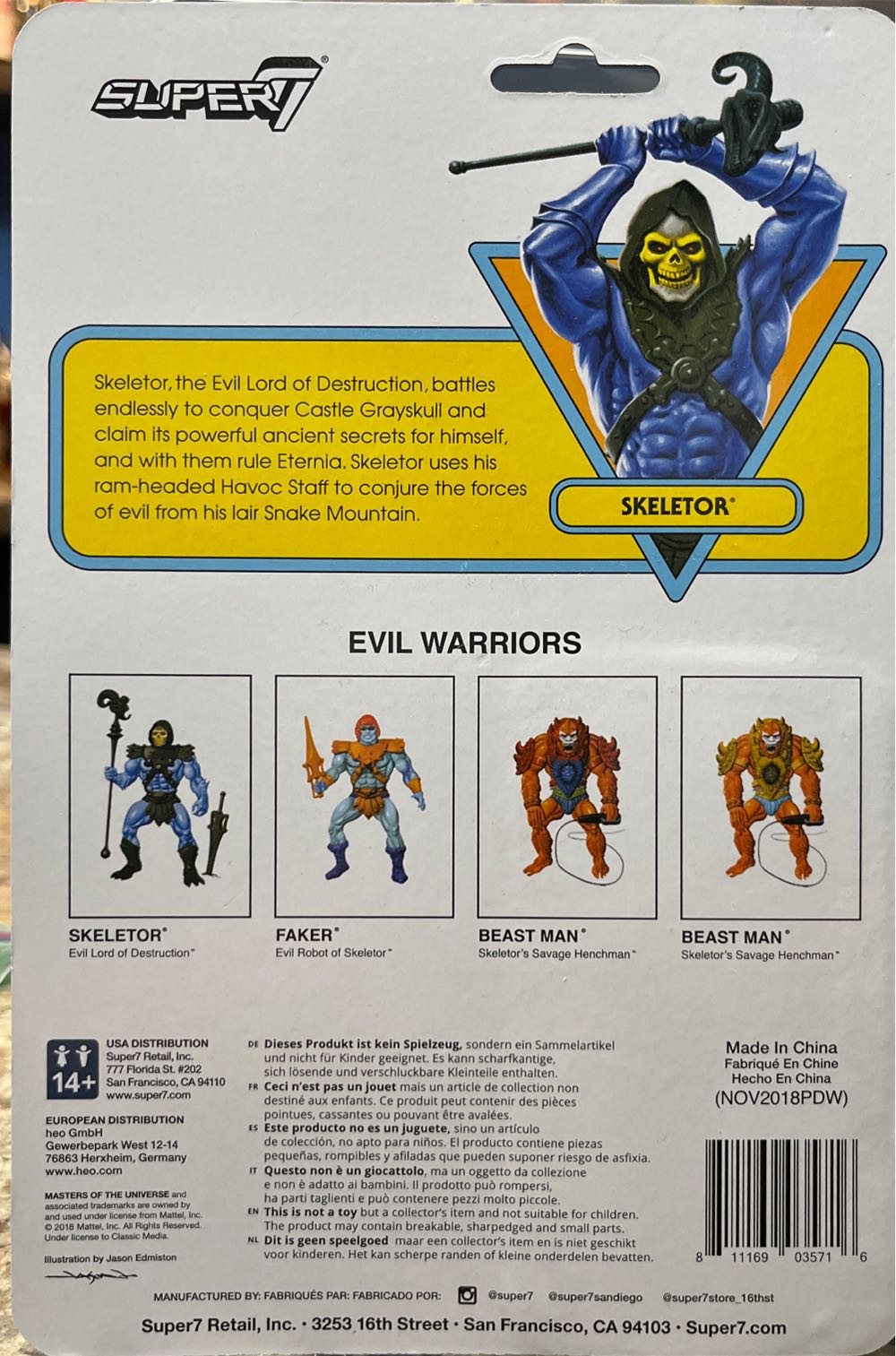 Skeletor Leo Power-Con - Super 7-Reaction Figures (Masters Of The Universe ReAction) action figure collectible [Barcode 811169035716] - Main Image 2
