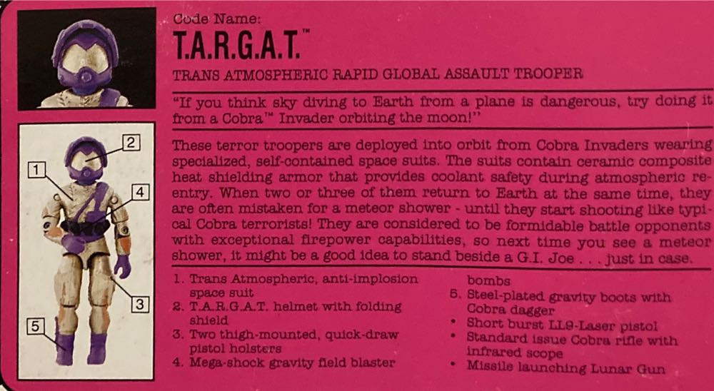 T.A.R.G.A.T [v2] - Hasbro (G.I. Joe: A Real American Hero: Star Brigade) action figure collectible [Barcode 038976811061] - Main Image 2