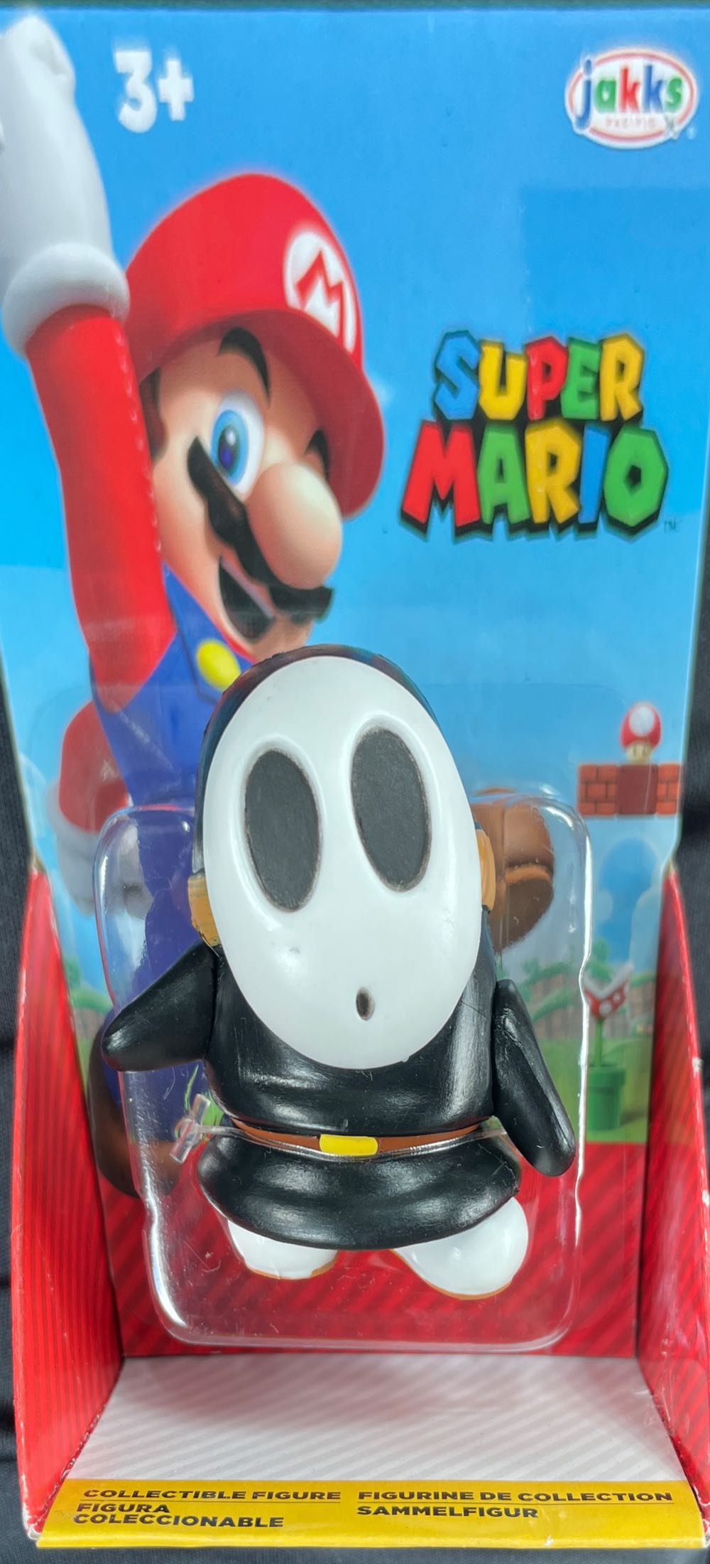 Shy Guy (Black) - JAKKS Pacific, Inc. (Super Mario) action figure collectible [Barcode 192995406704] - Main Image 2