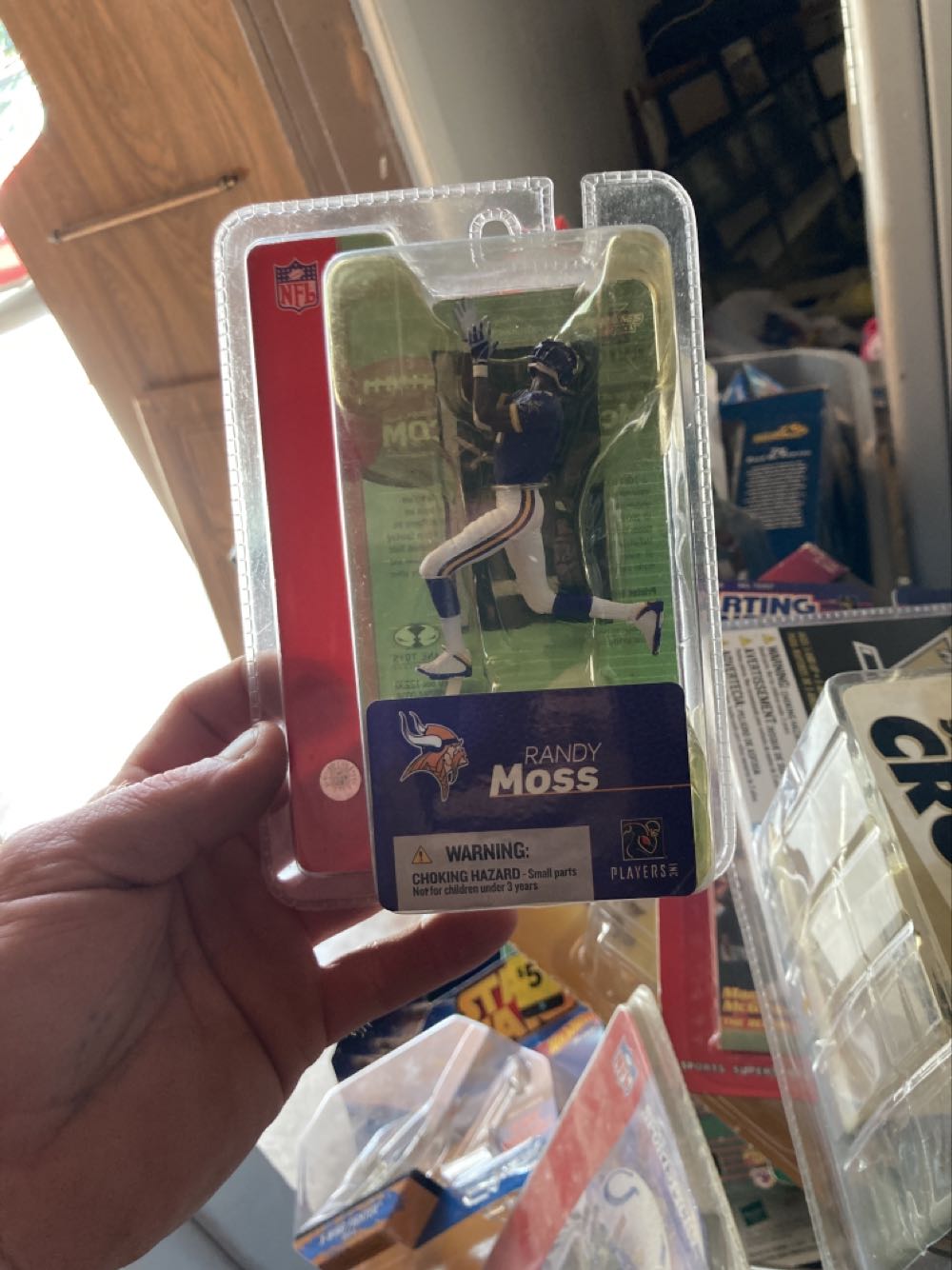 Mcfarlane Toys Nfl Football 3” Randy Moss Vikings Action Figure ...  action figure collectible [Barcode 787926761863] - Main Image 2