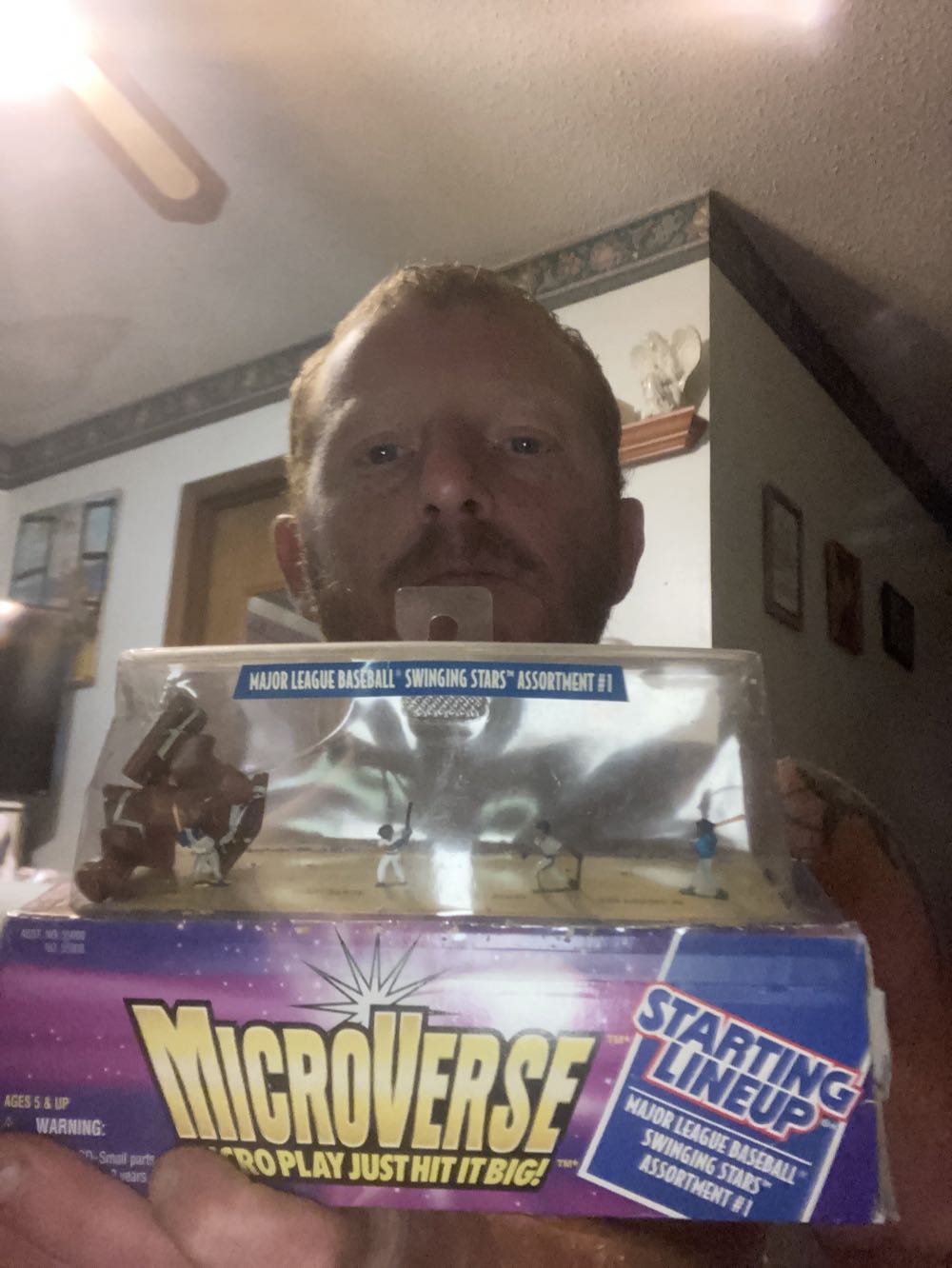 Starting Lineup Mlb Swinging Stars Assortment #1 Microverse Swinging - Hasbo / Kenner action figure collectible [Barcode 076281550084] - Main Image 3