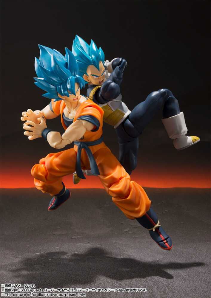 Son Goku (Super Saiyan God Super Saiyan) - Bandai Tamashii Nations (Dragon Ball Z) action figure collectible [Barcode 045557100179] - Main Image 4
