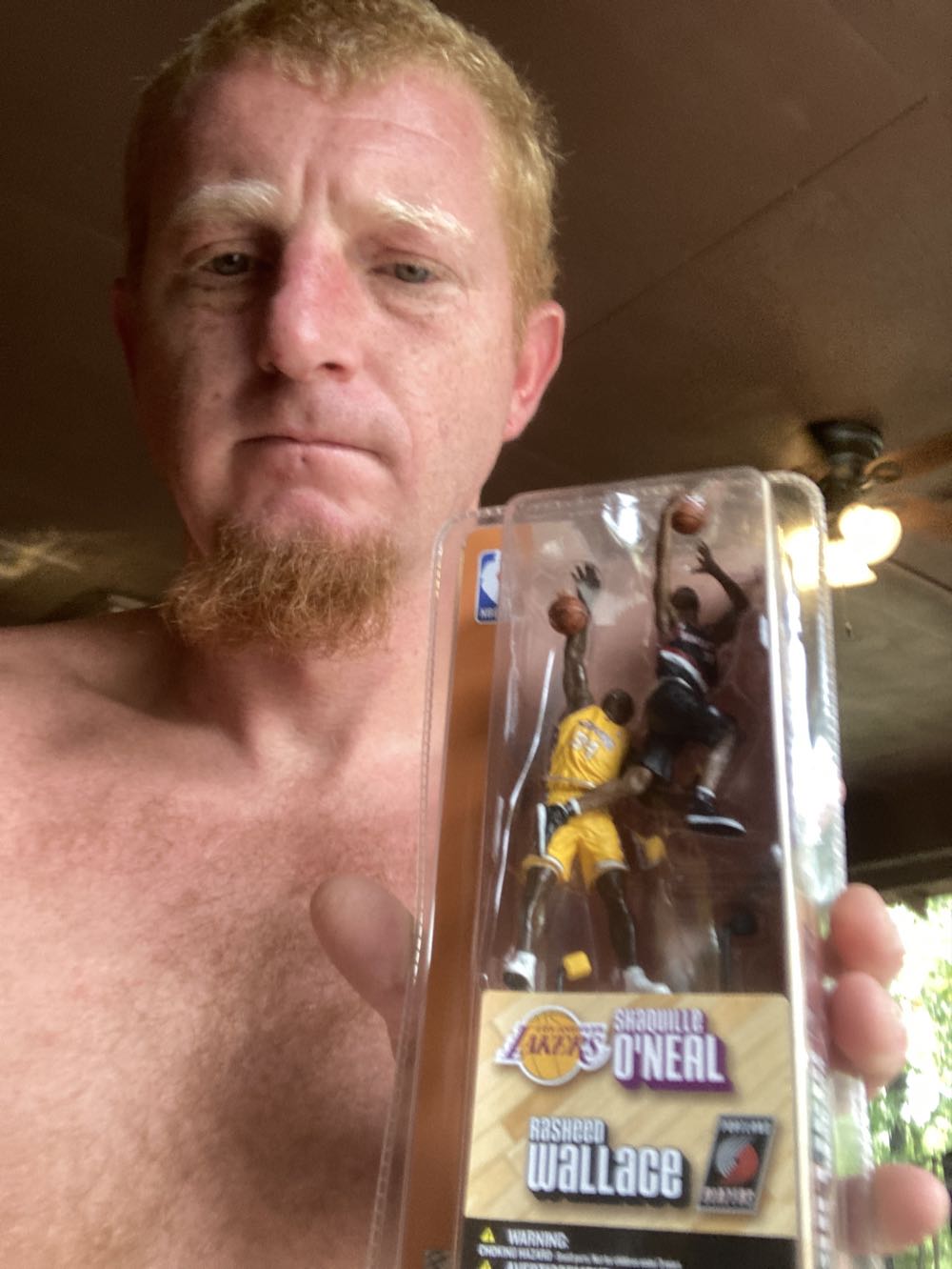 New Shaq Shaquille O’neil #34 Rasheed Wallace Lakers Trailblazers Nba Basketball 3 Inch - McFarlane action figure collectible [Barcode 787926751130] - Main Image 4