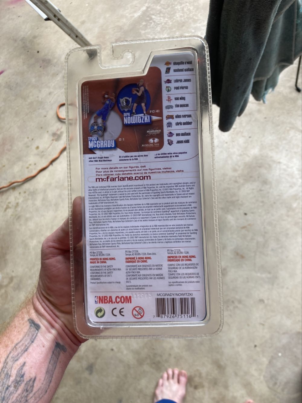 NBA Tracy Mcgrady & Dirk Nowitzki - McFarlane action figure collectible [Barcode 787926751161] - Main Image 2