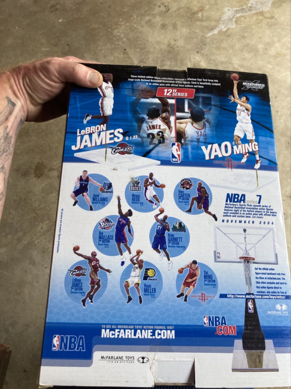 LebronJames Cavs #23 Rookie Red Uniform 2nd Nba 2005 12 Inch Mcfarlane Lebron James Series 1 12” Figure_nrfb  action figure collectible [Barcode 787926704617] - Main Image 2