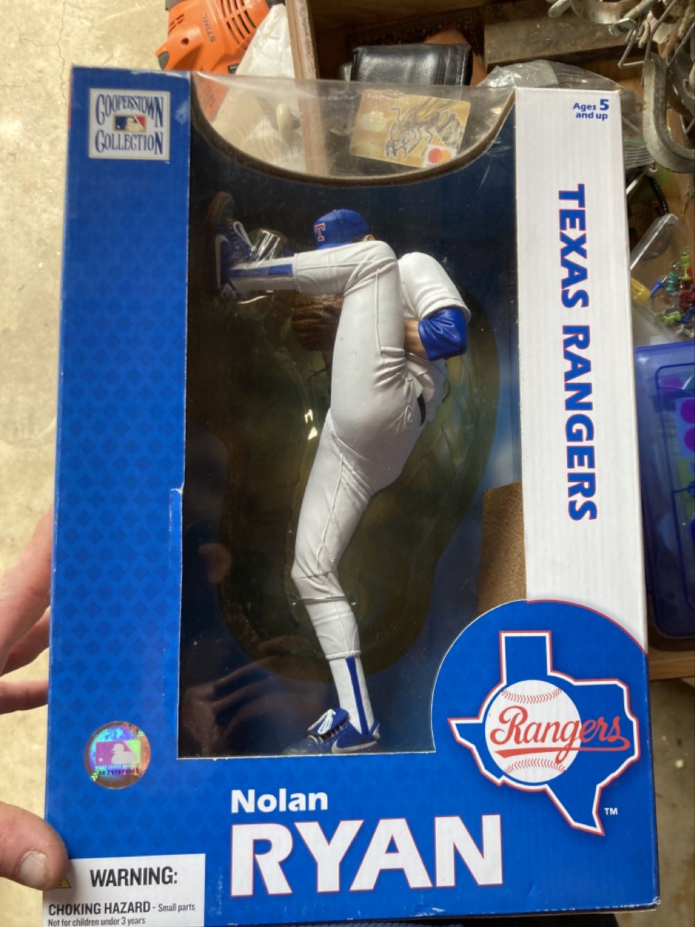 Nib Nolan Ryan Texas Rangers 12” White Jersey - McFarlane action figure collectible [Barcode 787926724110] - Main Image 2