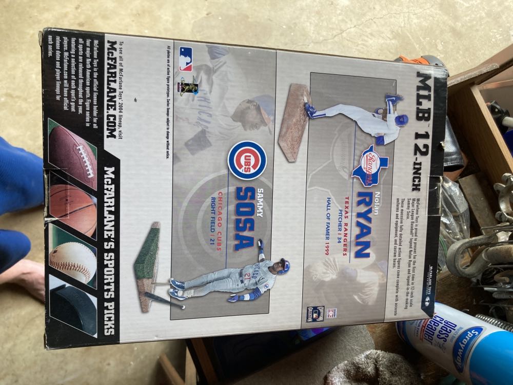 Nib Nolan Ryan Texas Rangers 12” White Jersey - McFarlane action figure collectible [Barcode 787926724110] - Main Image 3