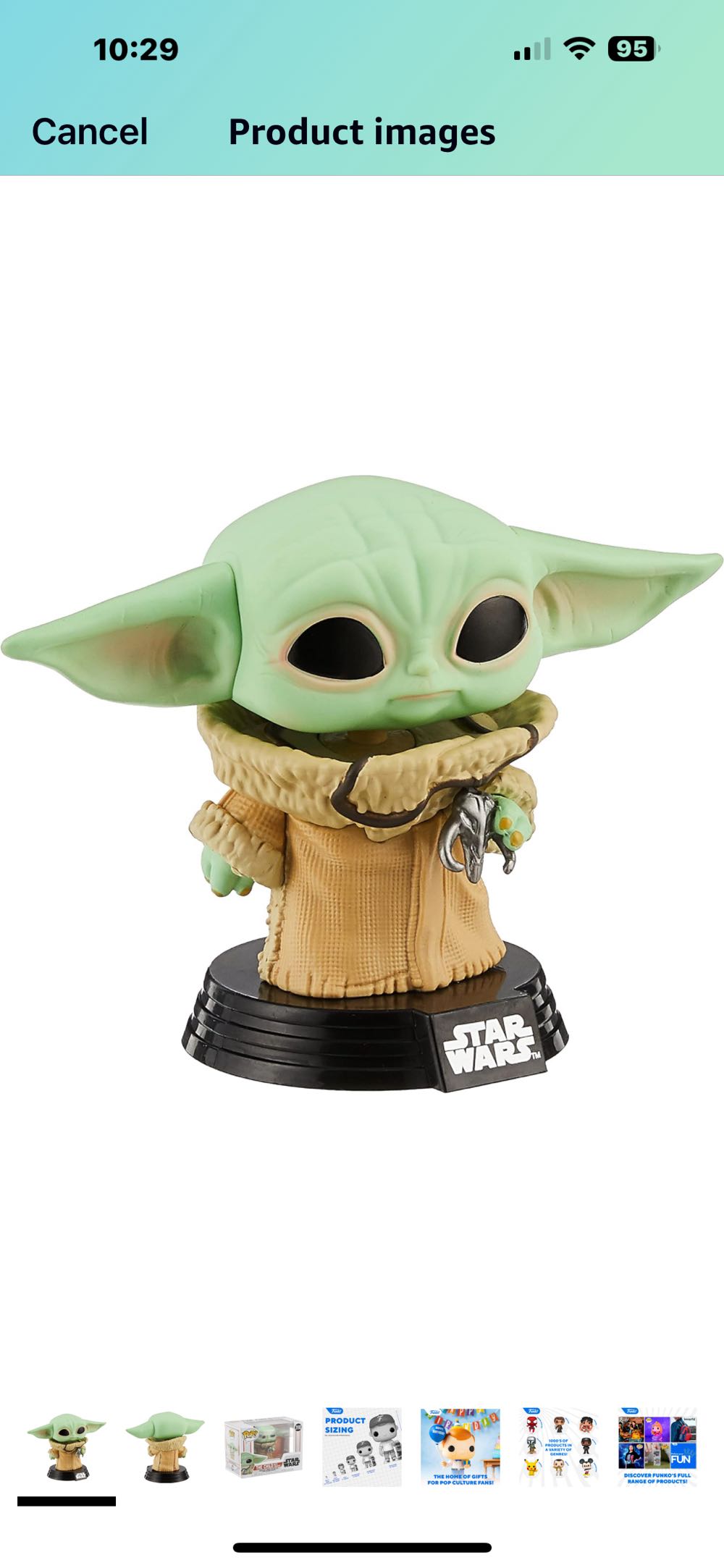Grogu The Child With Pendant - Funko (Mandalorian, The) action figure collectible [Barcode 889698502115] - Main Image 2