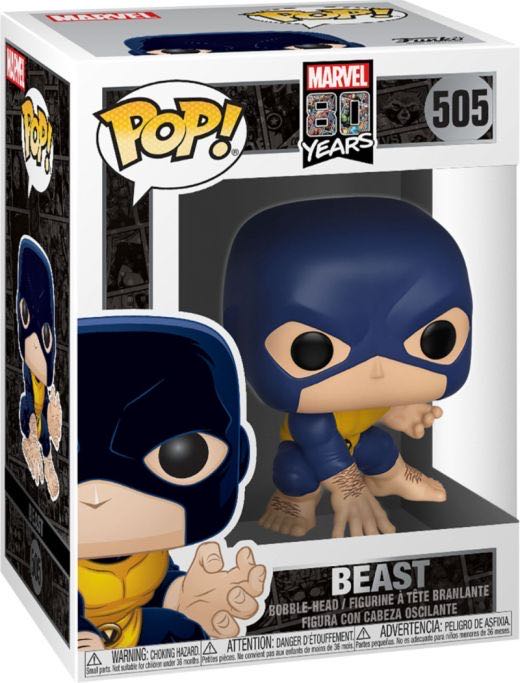 Funko POP! MARVEL 80 Years #505: Beast - Funko (MARVEL 80 Years: First Apearance) action figure collectible [Barcode 889698407168] - Main Image 2