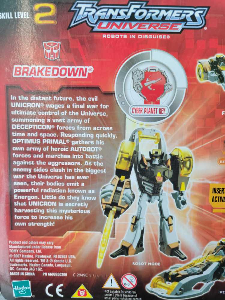 Breakdown 2nd - Hasbro (Universe) action figure collectible [Barcode 653569276784] - Main Image 3