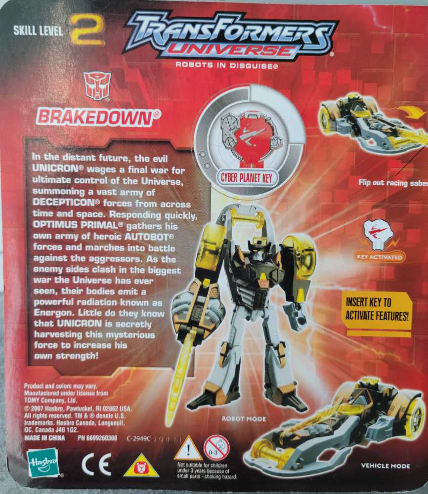 Breakdown 2nd - Hasbro (Universe) action figure collectible [Barcode 653569276784] - Main Image 4