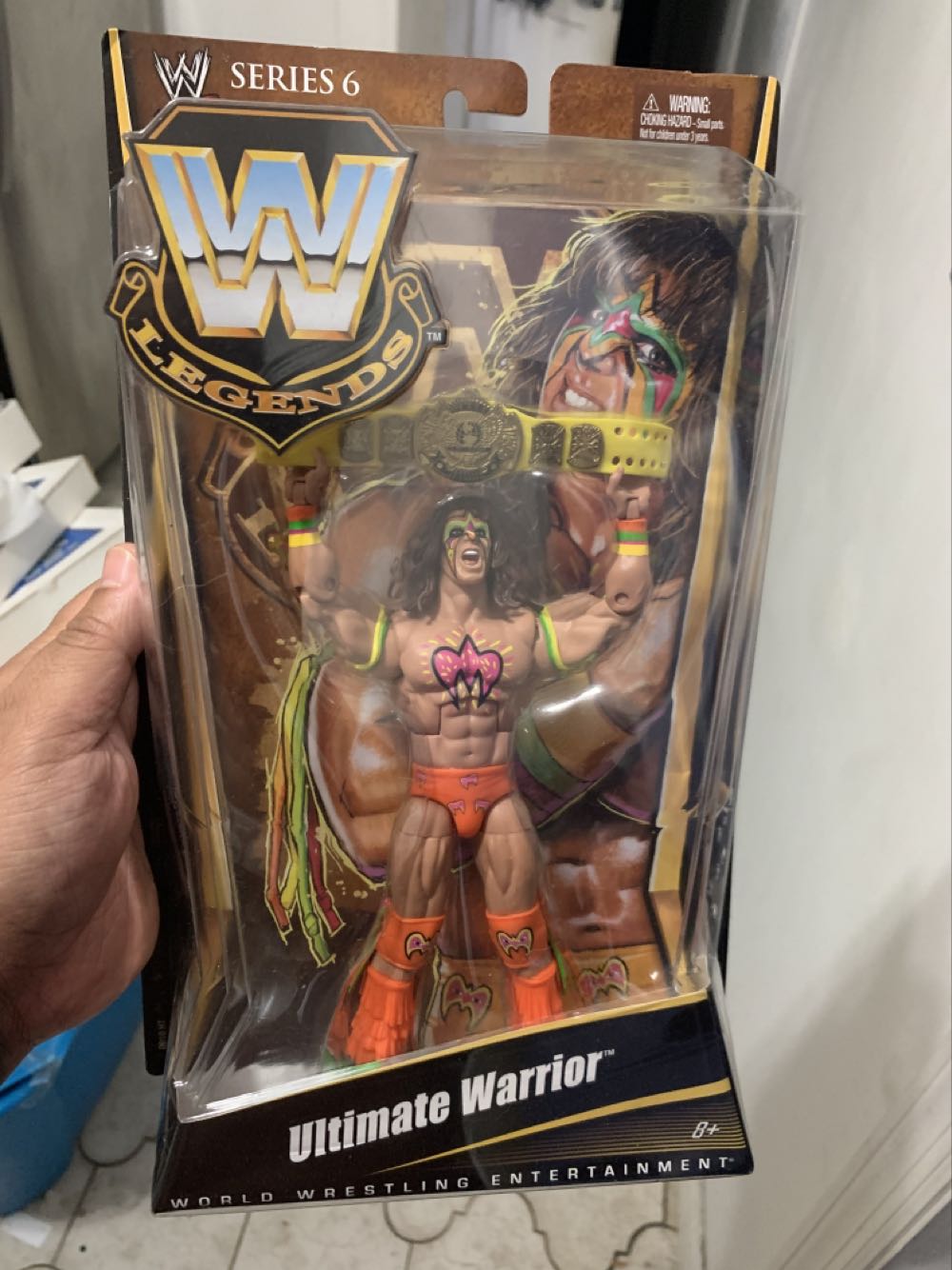 WWE Wrestling Legends Series 6 Ultimate Warrior - Mattel (WWE Mattel Legends) action figure collectible [Barcode 027084952957] - Main Image 1