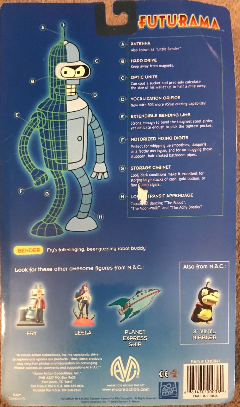 Bender - Moore Action Collectables (Futurama) action figure collectible [Barcode 661470000381] - Main Image 3