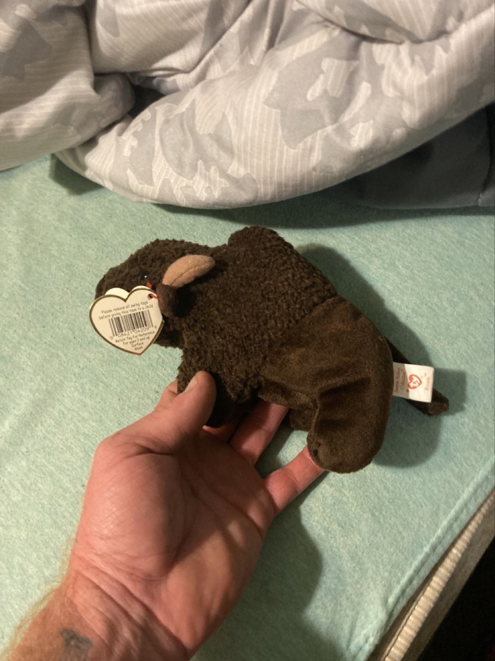 98 Ty Original ”roam” Buffalo Bison Ty Beanie Baby Roam Buffalo Bison - Ty Beanie Baby action figure collectible [Barcode 008421042098] - Main Image 3