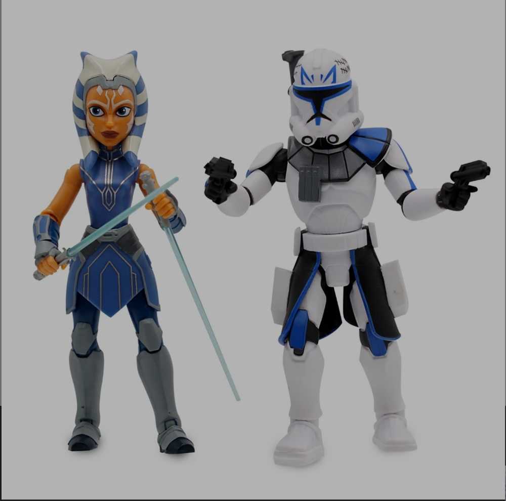 Ahsoka Tano & Captain Rex - Disney (Star Wars: The Clone Wars) action figure collectible [Barcode 461014596406] - Main Image 3