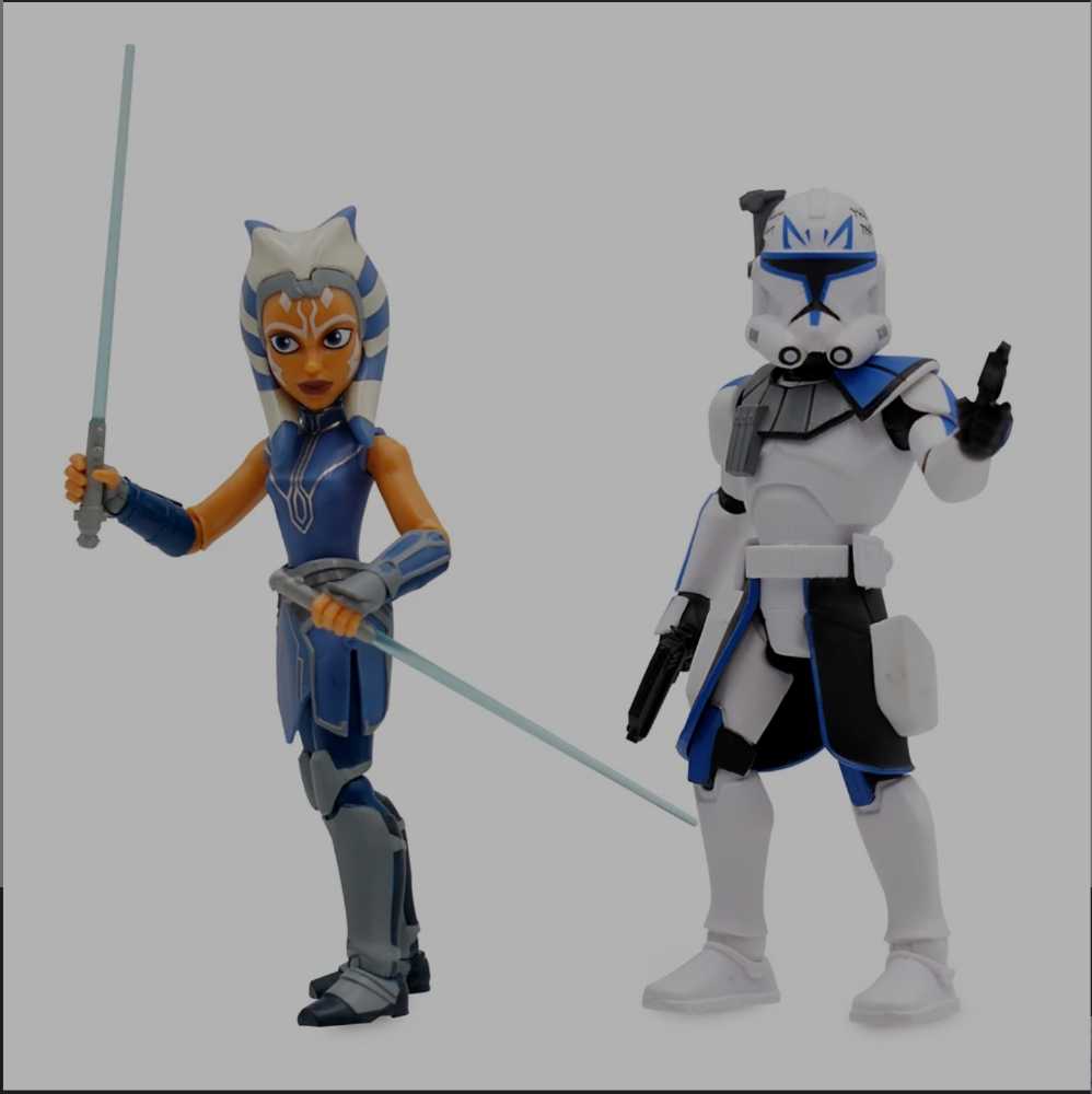 Ahsoka Tano & Captain Rex - Disney (Star Wars: The Clone Wars) action figure collectible [Barcode 461014596406] - Main Image 4