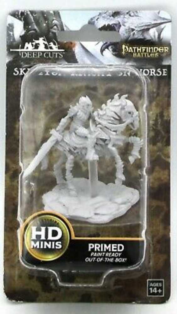 Pathfinder Deep Cuts Unpainted Minis: Skeleton Knight On Horse  action figure collectible [Barcode 634482733592] - Main Image 1