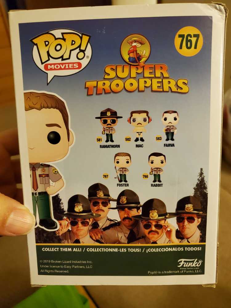 *Funko Pop Super Troopers Foster - Funko Pop (Funko Pop! Movies) action figure collectible [Barcode 889698393218] - Main Image 3