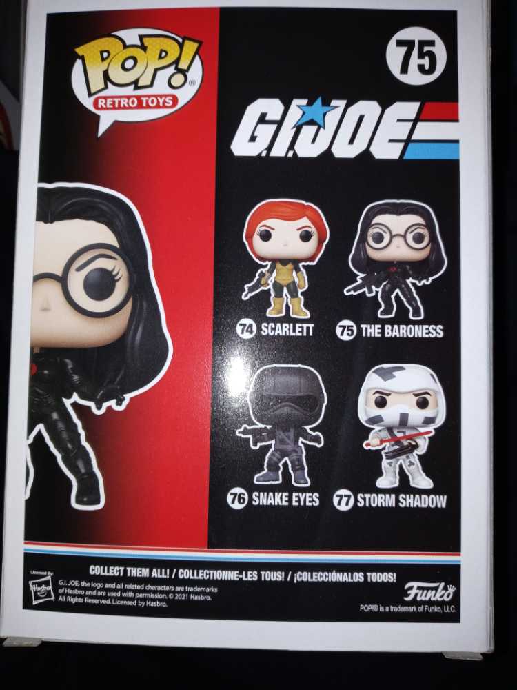 GI Joe - Baroness #75 - Funko (Funk Pop! Retro Toys) action figure collectible [Barcode 889698557849] - Main Image 2