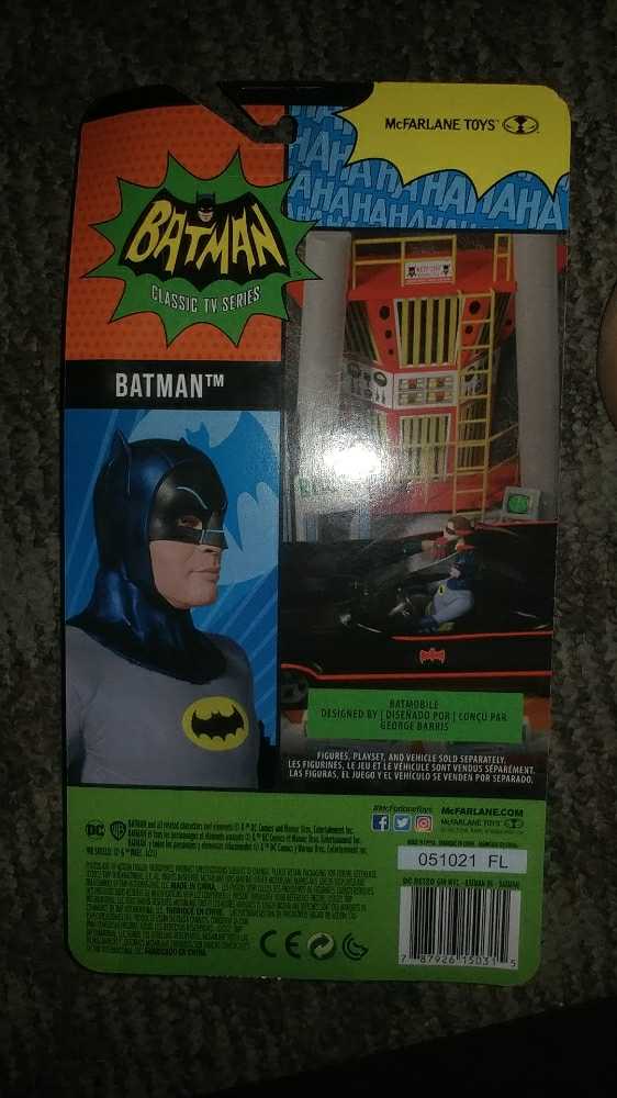 Batman - McFarlane Toys (Batman ‘66) (DC Batman ‘66) action figure collectible [Barcode 787926150315] - Main Image 3