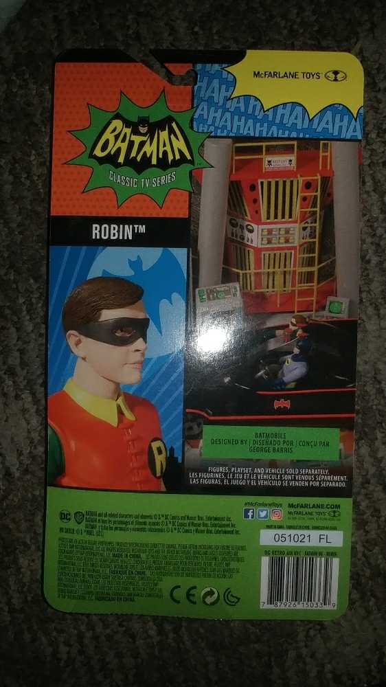 Robin - McFarlane Toys (DC Retro) (Batman Classic TV Series) action figure collectible [Barcode 787926150339] - Main Image 3