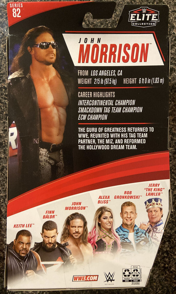 John Morrison Elite 82 - Mattel (WWE Elite 82) action figure collectible [Barcode 887961922158] - Main Image 2