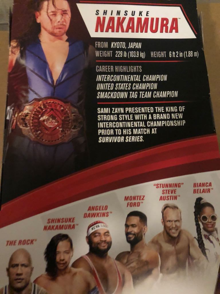 Shinsuke Nakamura Elite 81 ( Chase ) - Mattel (WWE) action figure collectible [Barcode 887961922295] - Main Image 2