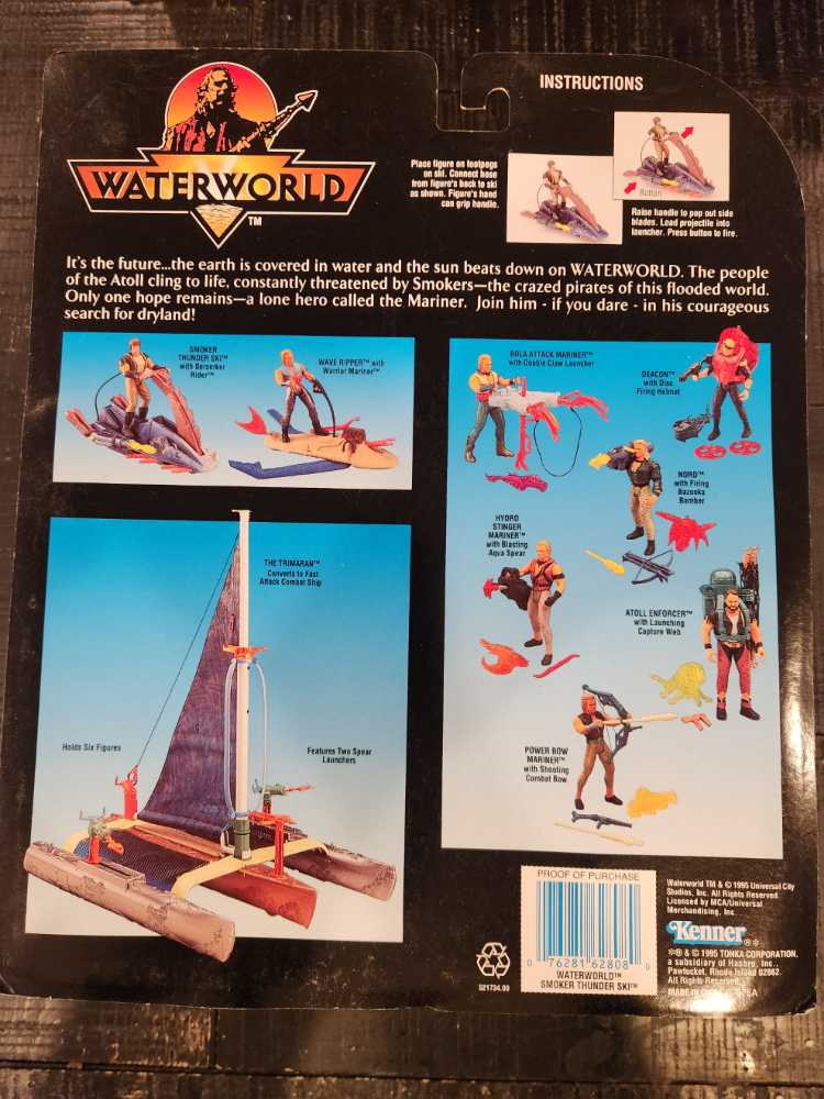 Smoker Thunder Ski - Kenner (Waterworld) action figure collectible [Barcode 076281628080] - Main Image 2