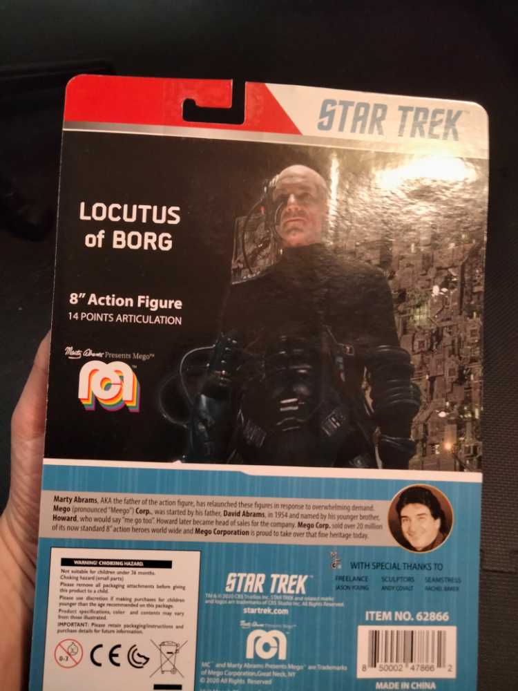 Star Trek Mego - Locutus of Borg - MEGO Corp. (Star Trek - The Next Generation) action figure collectible [Barcode 850002478662] - Main Image 3