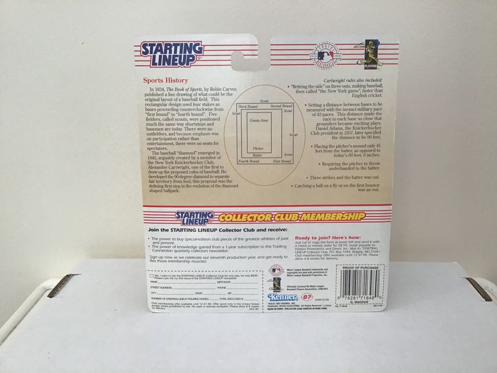 Greg Maddux - Kenner action figure collectible - Main Image 2