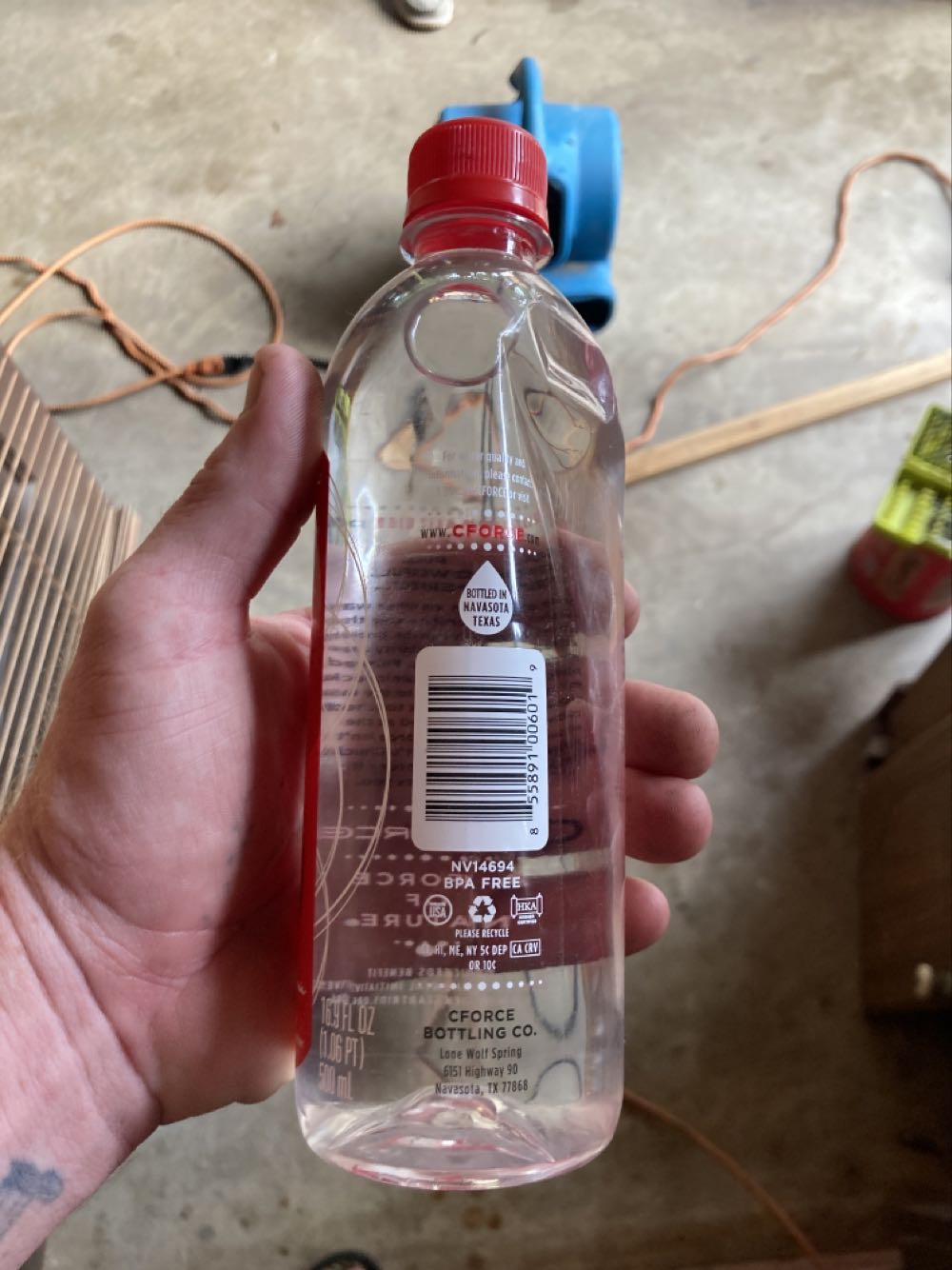 Cforce Bottled Water - Cforce action figure collectible [Barcode 855891006019] - Main Image 2