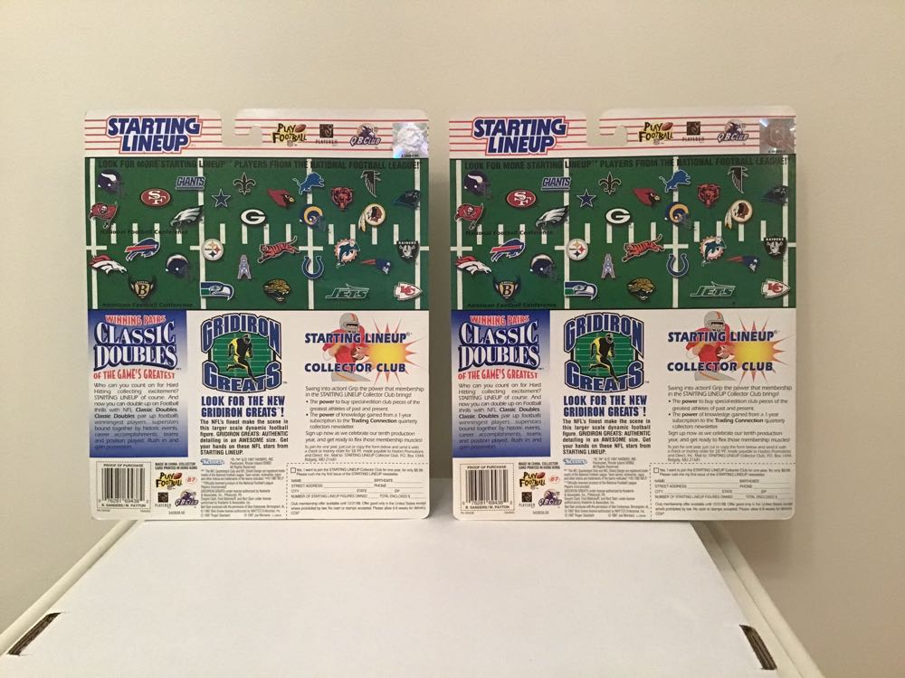 Barry Sanders / Walter Payton - Kenner (Classic Doubles) action figure collectible - Main Image 2