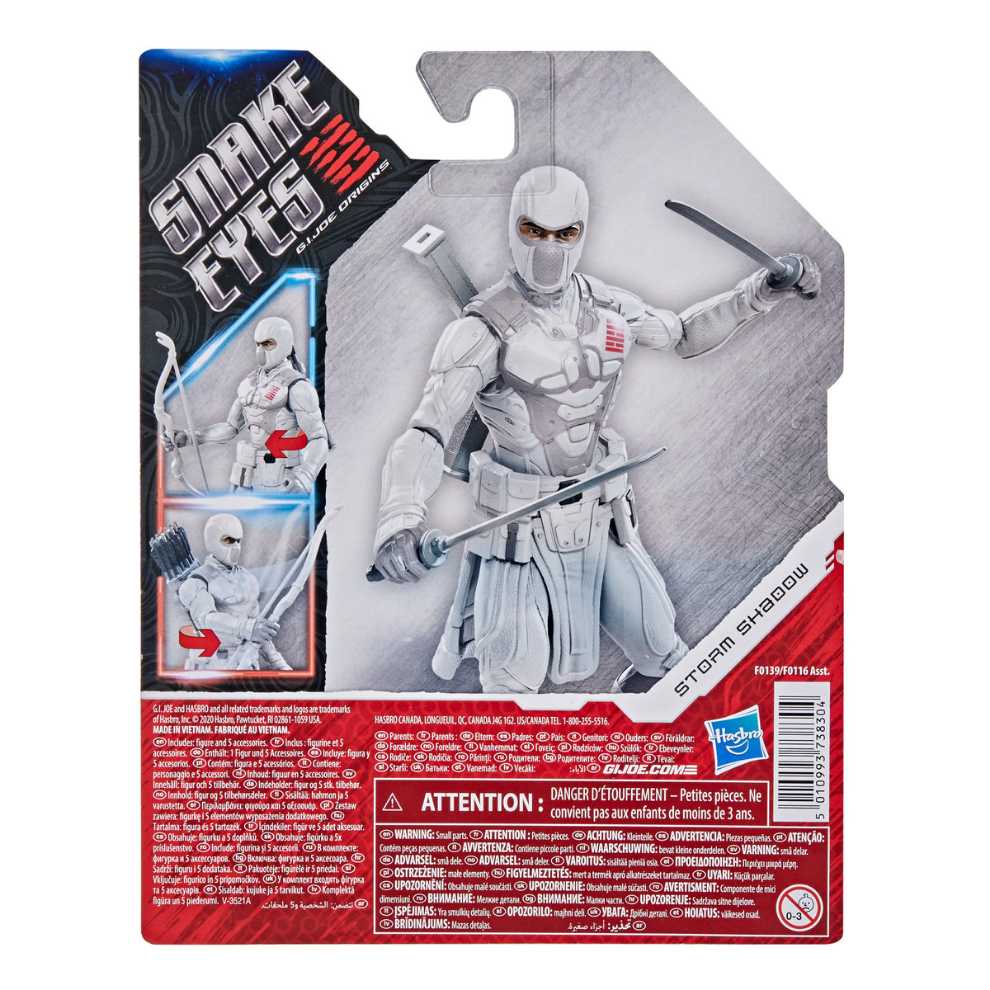 G.I. Joe Origins : Snake Eyes -  Storm Shadow - Hasbro (G. I. JOE) action figure collectible [Barcode 5010993738304] - Main Image 3