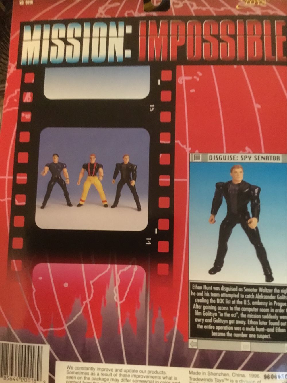 Ethan Hunt Spy Senator - Tradewind Toys (Mission Impossible) action figure collectible [Barcode 785644000189] - Main Image 2