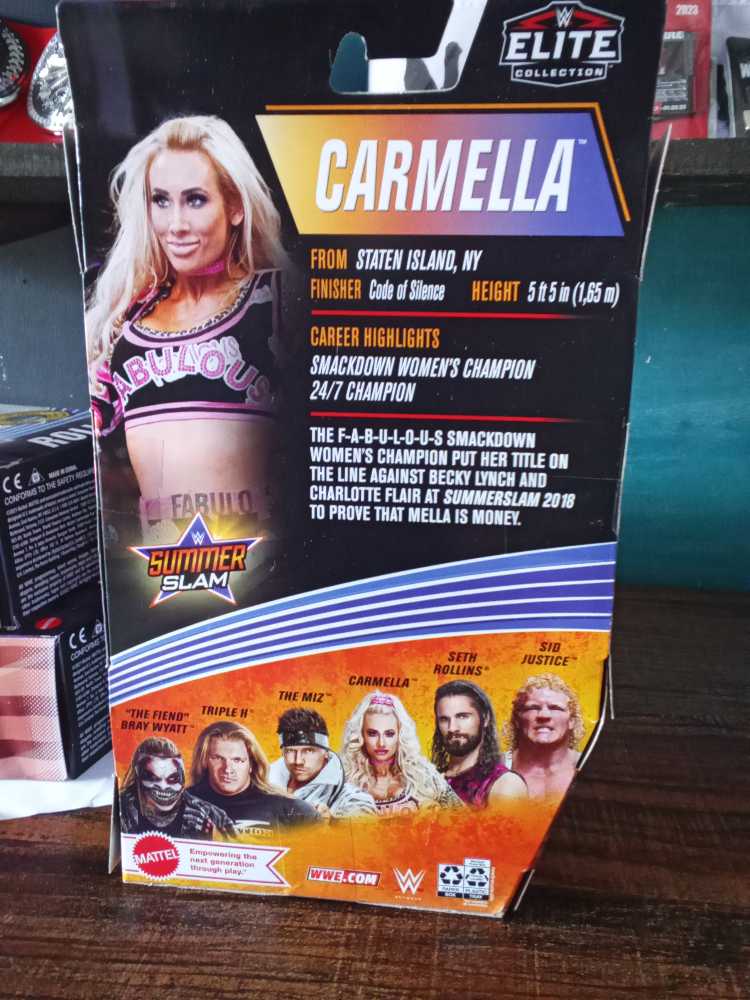 Carmella Series 86 Summerslam - Mattel Wwe (WWE Elite Series 86 Summerslam) action figure collectible [Barcode 887961922189] - Main Image 4