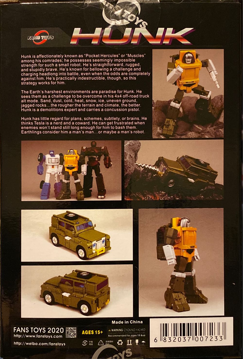 Fans Toys 42 Hunk (Brawn) - Fans Toys (The Transformers) action figure collectible [Barcode 6832037007233] - Main Image 2