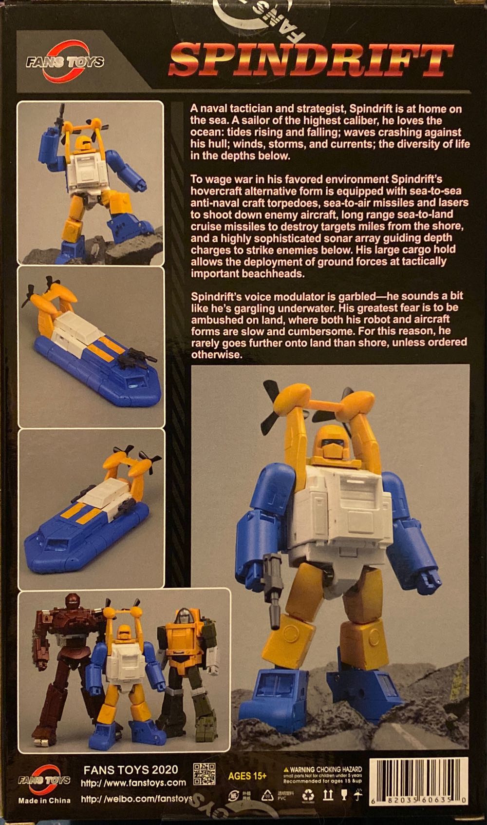 Spindrift (Seaspray) - Fans Toys (The Transformers) action figure collectible [Barcode 682035606350] - Main Image 2