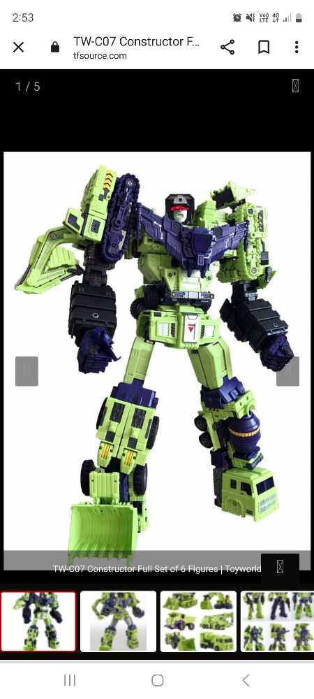 Devastator TW-C07 (Constructor) - Toyworld (Transformers G1) action figure collectible - Main Image 2