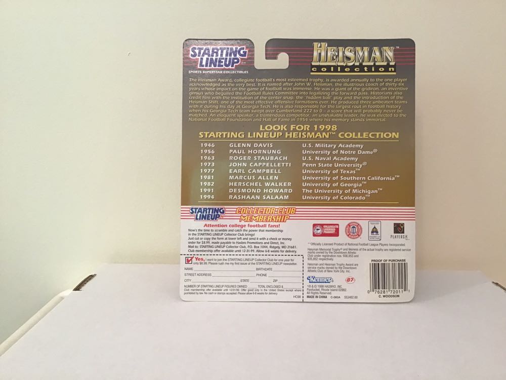 Charles Woodson - Kenner (Heisman Collection) action figure collectible - Main Image 2