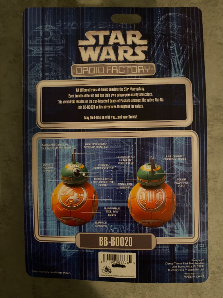DF - BB-B0020 - Disney (Droid Factory) action figure collectible [Barcode 400921613769] - Main Image 2